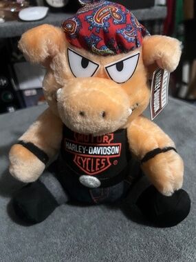 Harley Davidson Hog ( Stuffed Animal ) New with Tags